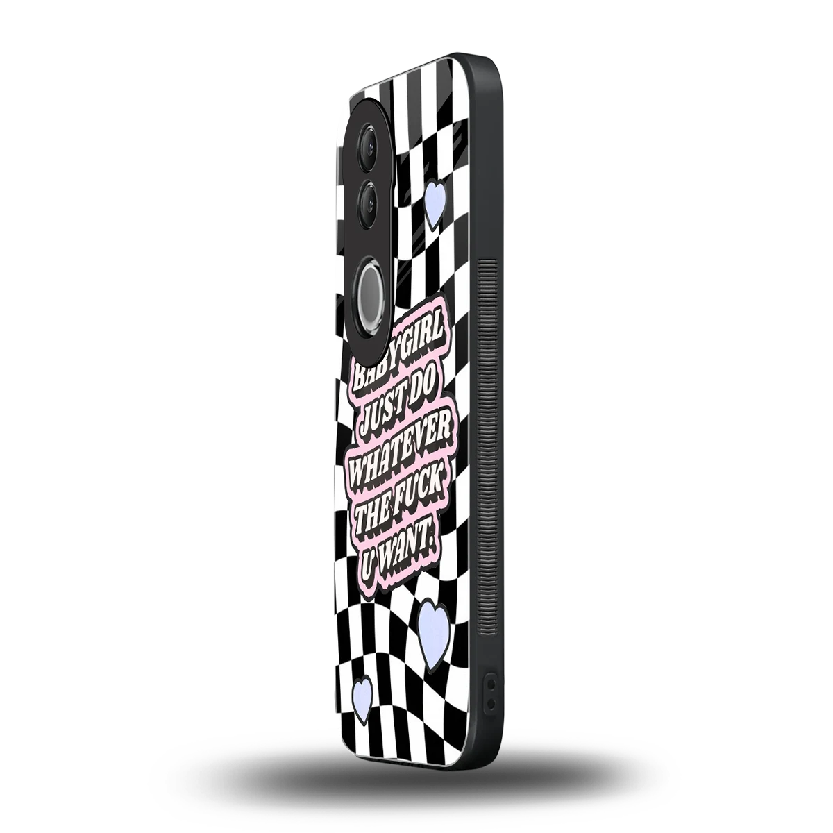 Babygirl vivo v50 mobile cover | shockproof glass phone case