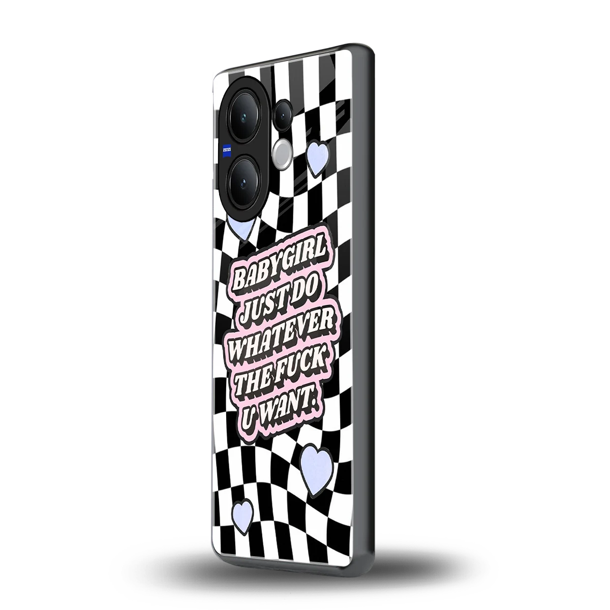 Babygirl vivo v60 mobile cover | shockproof glass phone case
