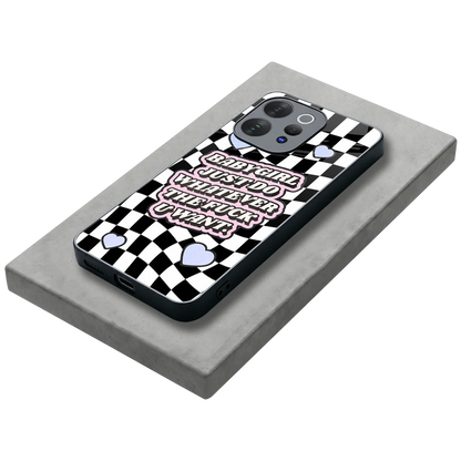 Babygirl stylish phone case for vivo v70 | glossy glass and slim fit