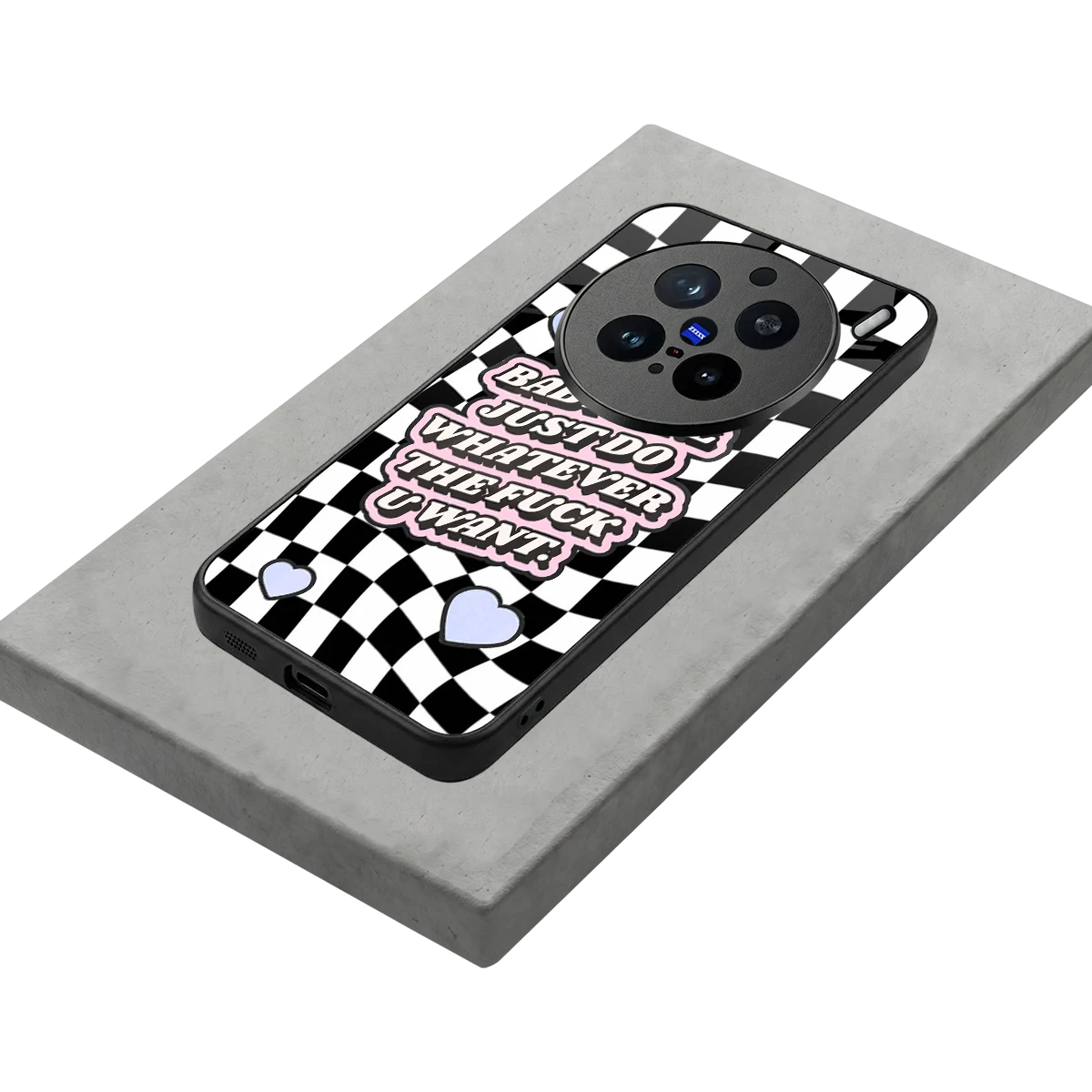Babygirl stylish phone case for vivo x200 pro | glossy glass and slim fit
