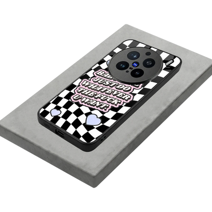 Babygirl stylish phone case for vivo x200 pro | glossy glass and slim fit