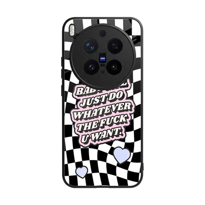 Babygirl back phone cover | glass case for vivo x300 pro