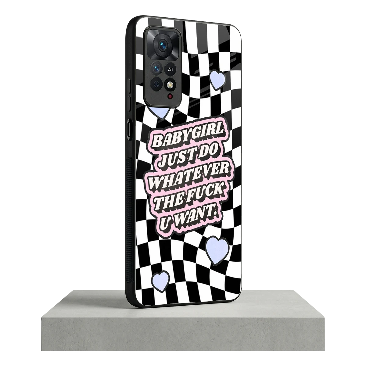Babygirl redmi note 11 pro mobile cover | shockproof glass phone case