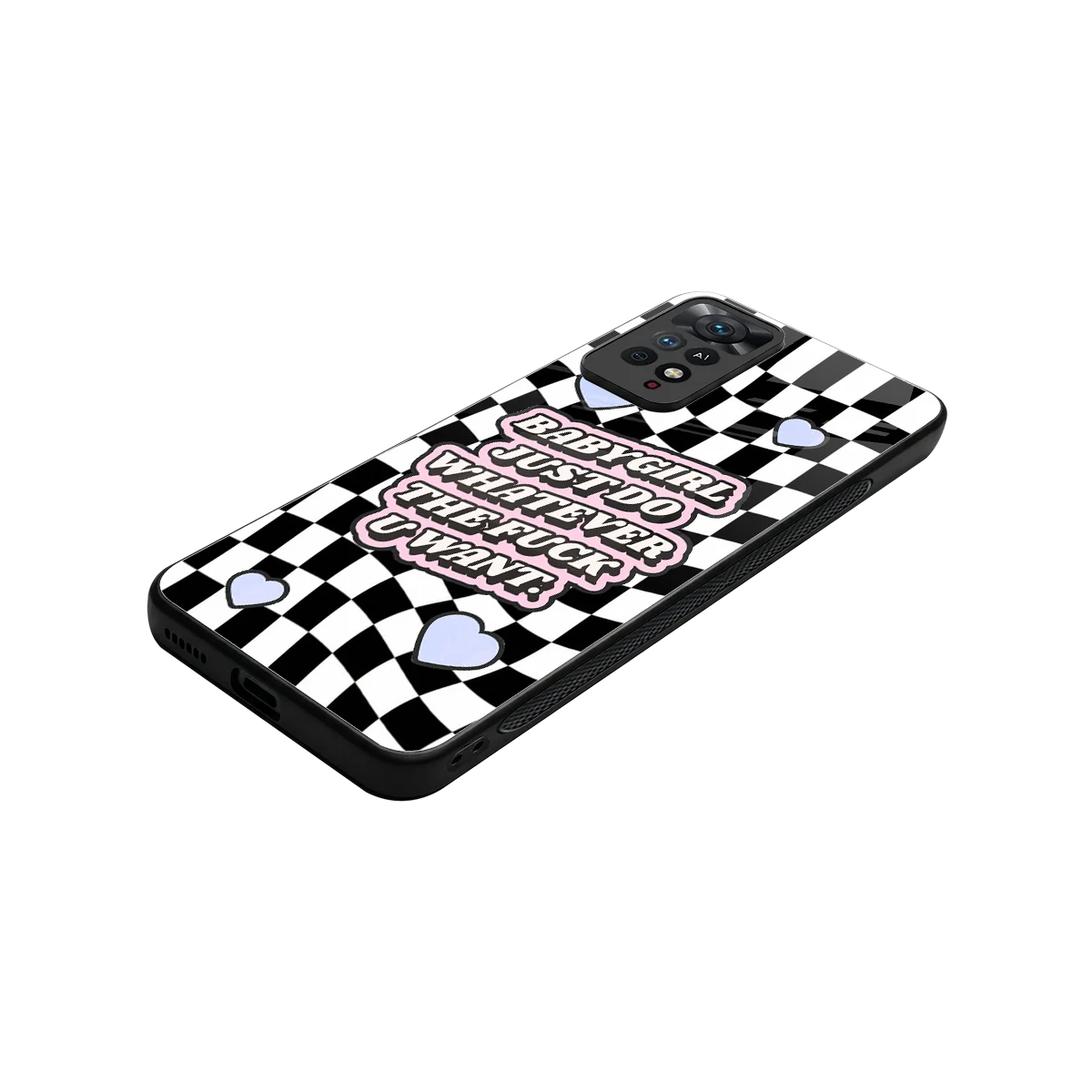 Babygirl stylish phone case for redmi note 11 pro | glossy glass and slim fit