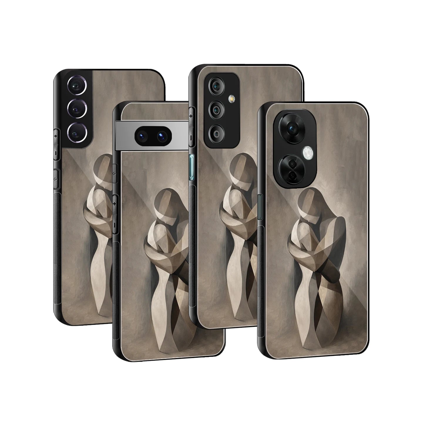 Stylish Glass Back Case for All Smartphones iPhone, Samsung, OnePlus, Pixel, Redmi, Oppo, Vivo, Motorola