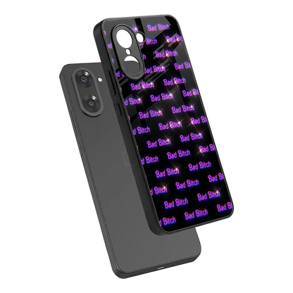 Bad Bitch sleek oneplus nord ce5 5g cover with tempered glass back and TPU edges