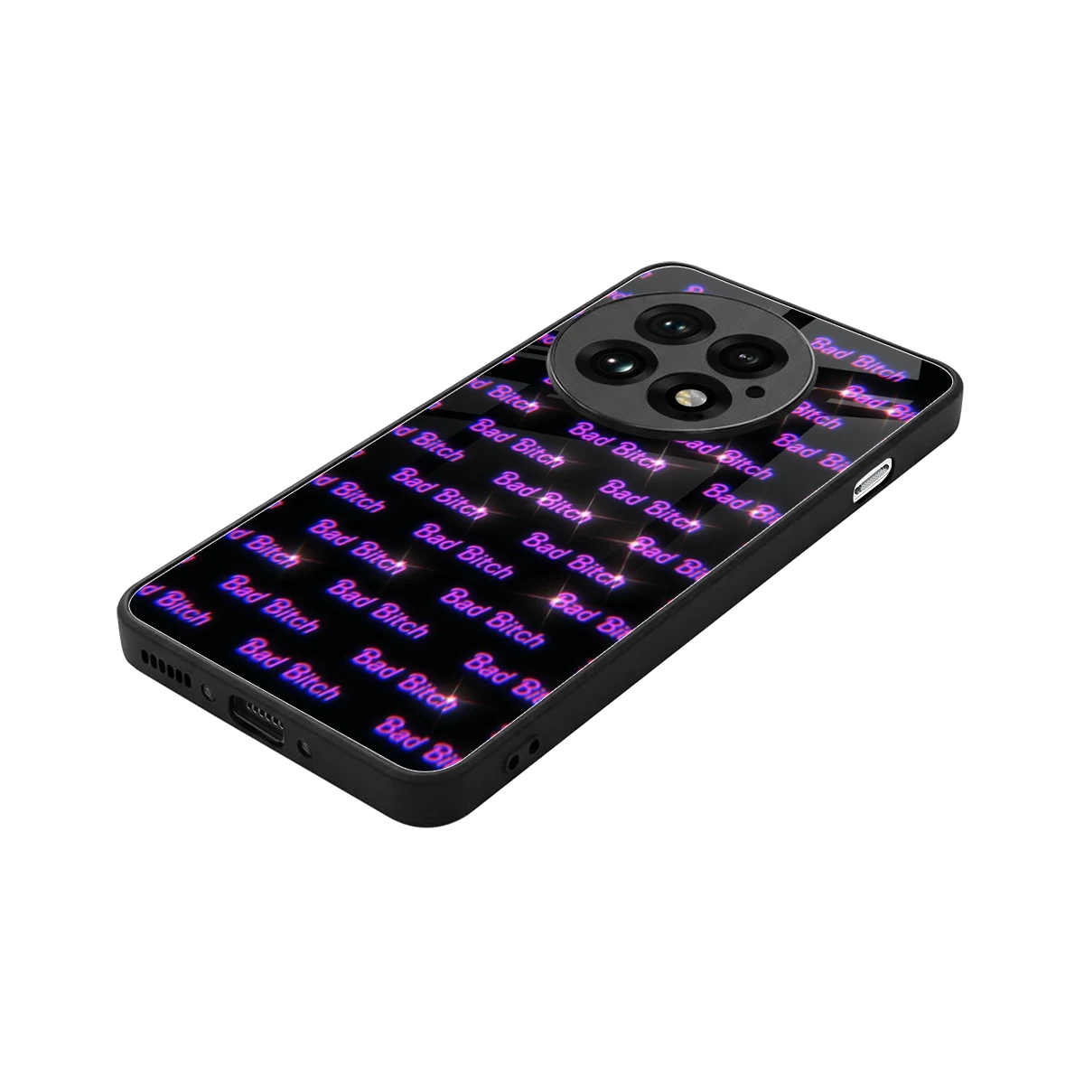 Bad Bitch stylish phone case for oneplus 13 | glossy glass and slim fit