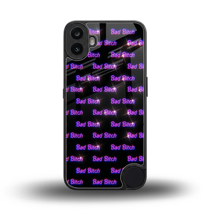 Bad Bitch back phone cover | glass case for cmf nothing phone 1