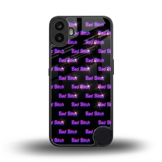 Bad Bitch back phone cover | glass case for cmf nothing phone 1