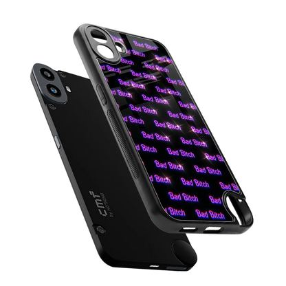 Bad Bitch sleek cmf nothing phone 1 cover with tempered glass back and TPU edges