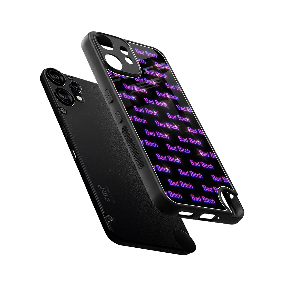 Bad Bitch sleek cmf nothing phone 2 pro cover with tempered glass back and TPU edges