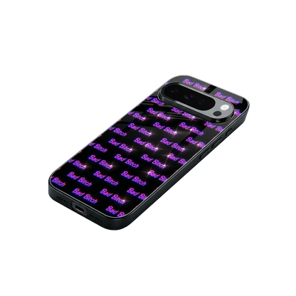 Bad Bitch stylish phone case for google pixel 10 pro xl | glossy glass and slim fit