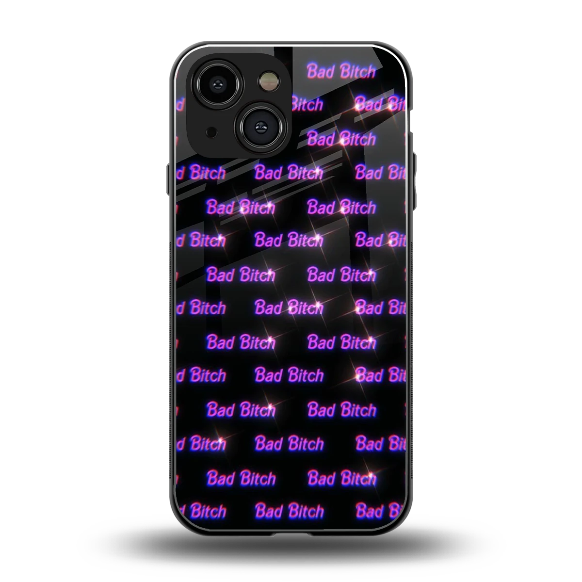 Bad Bitch back phone cover | glass case for iphone 12 mini