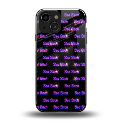 Bad Bitch back phone cover | glass case for iphone 12 mini