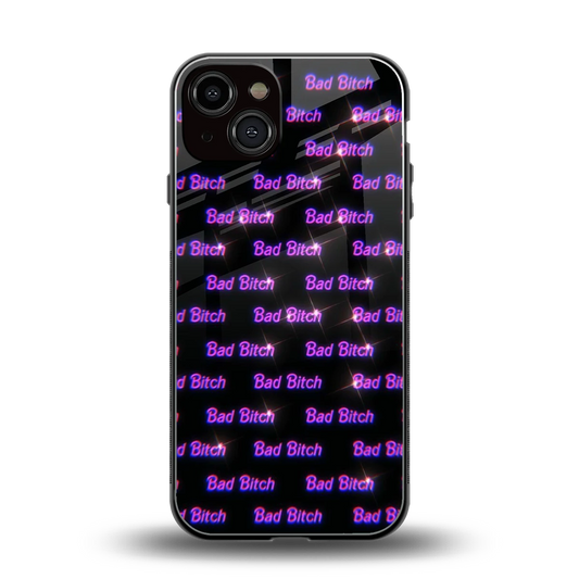 Bad Bitch back phone cover | glass case for iphone 13