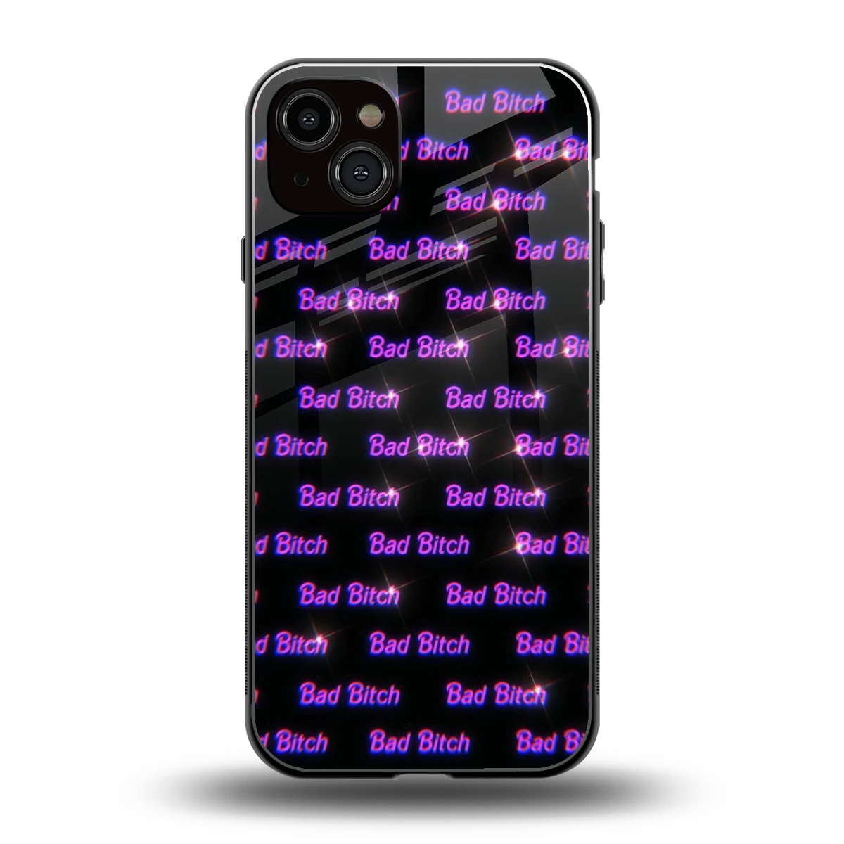 Bad Bitch back phone cover | glass case for iphone 14 plus