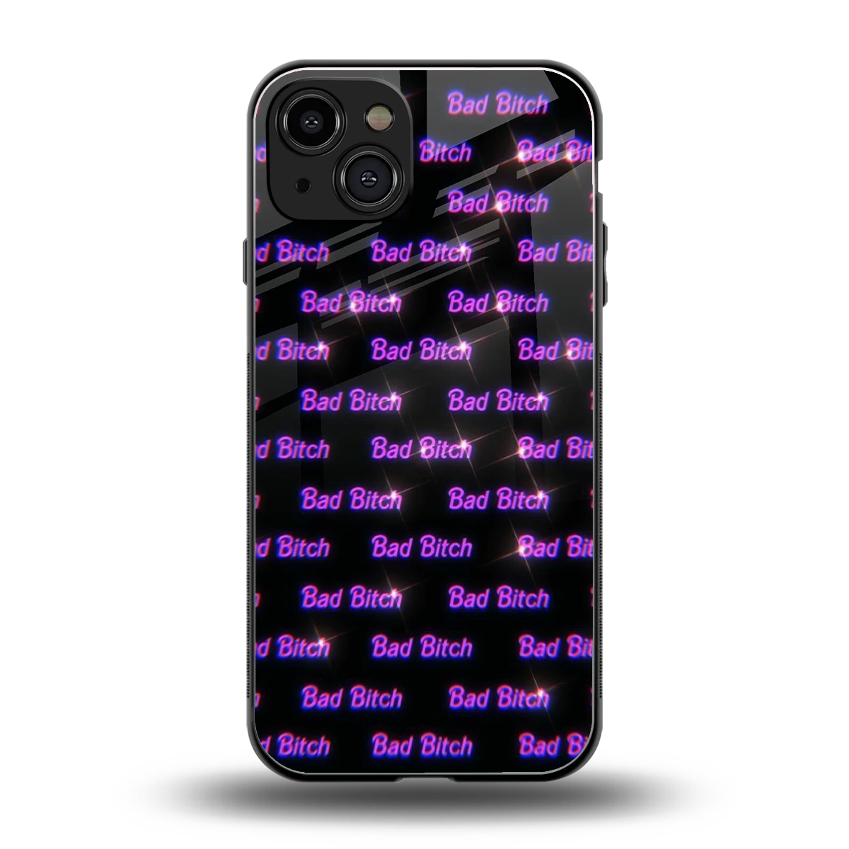 Bad Bitch back phone cover | glass case for iphone 15