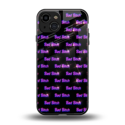 Bad Bitch back phone cover | glass case for iphone 15