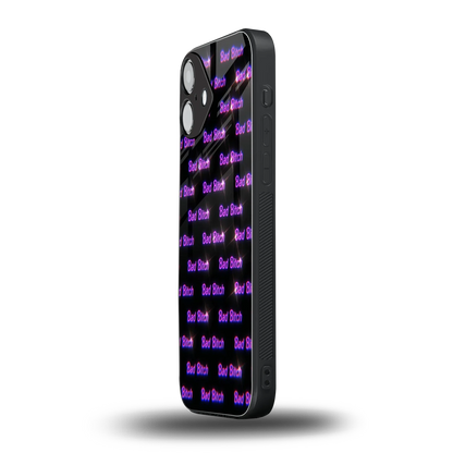 Bad Bitch iphone 16 plus mobile cover | shockproof glass phone case