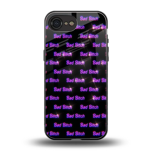 Bad Bitch back phone cover | glass case for iphone 16e