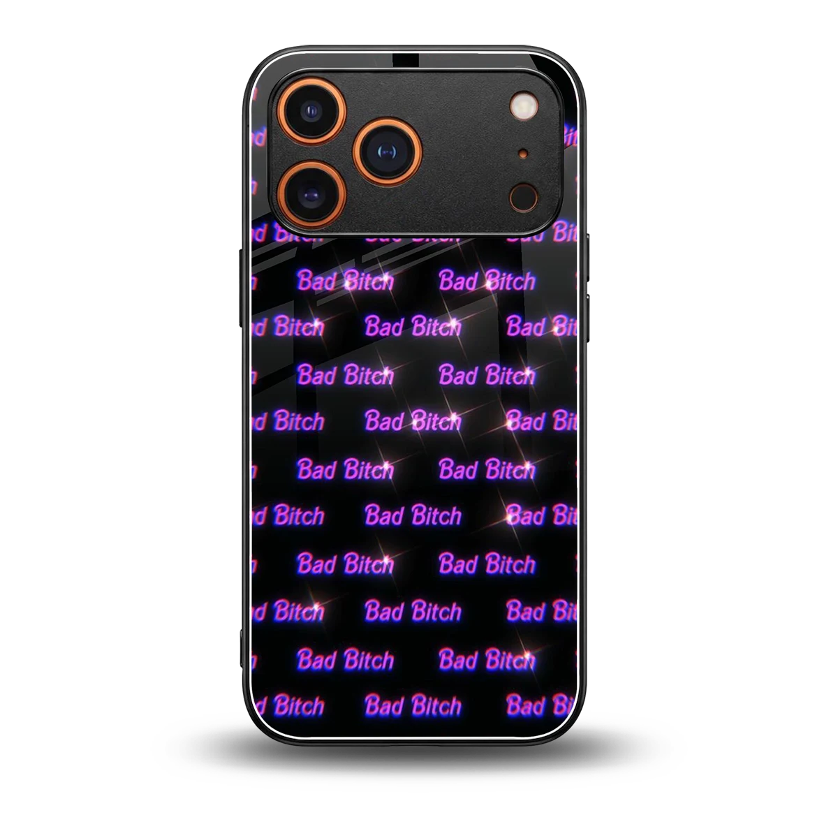 Bad Bitch back phone cover | glass case for iphone 17 pro