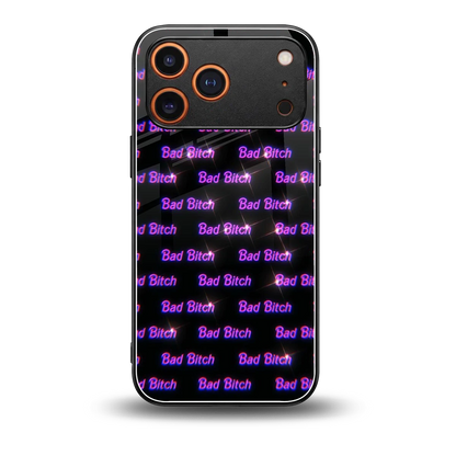 Bad Bitch back phone cover | glass case for iphone 17 pro