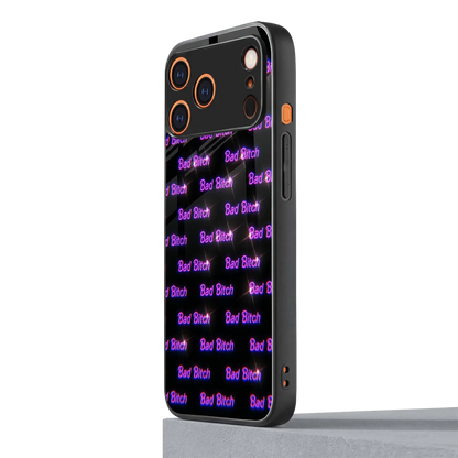 Bad Bitch iphone 17 pro mobile cover | shockproof glass phone case