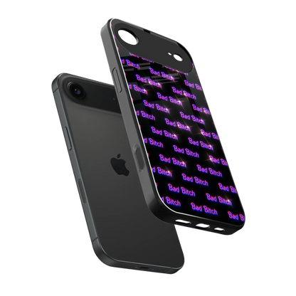 Bad Bitch sleek iphone air cover with tempered glass back and TPU edges