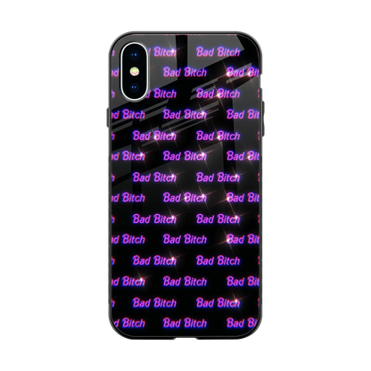 Bad Bitch back phone cover | glass case for iphone x