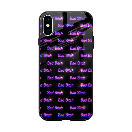 Bad Bitch back phone cover | glass case for iphone x