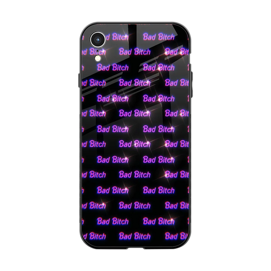 Bad Bitch back phone cover | glass case for iphone xr