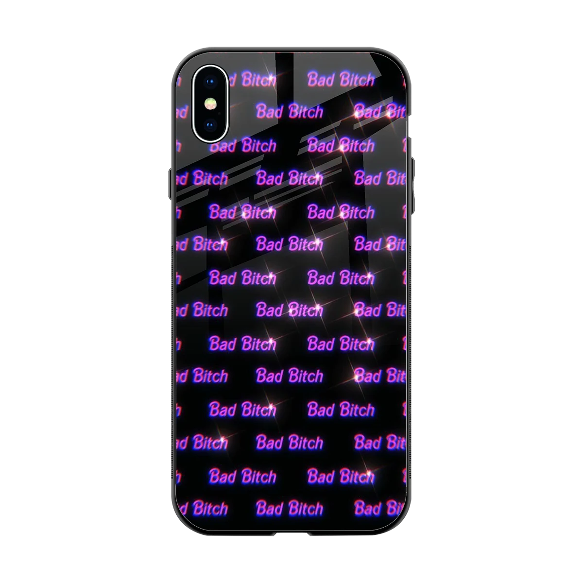 Bad Bitch back phone cover | glass case for iphone xs max