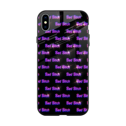 Bad Bitch back phone cover | glass case for iphone xs max