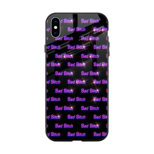 Bad Bitch back phone cover | glass case for iphone xs max