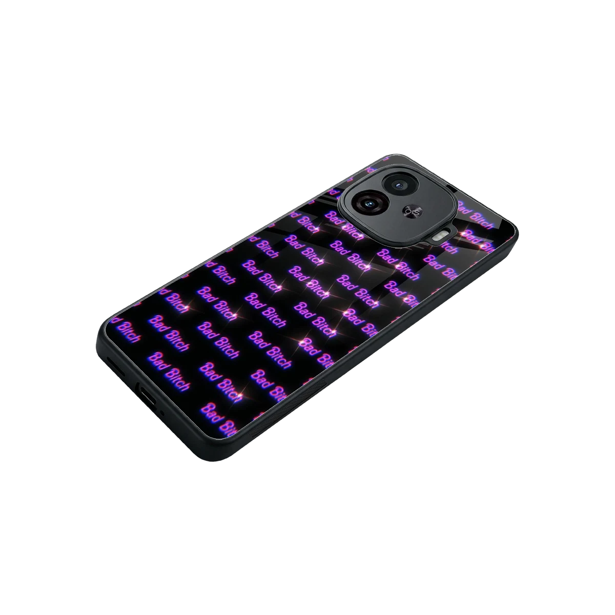 Bad Bitch stylish phone case for iqoo neo 10r 5g | glossy glass and slim fit