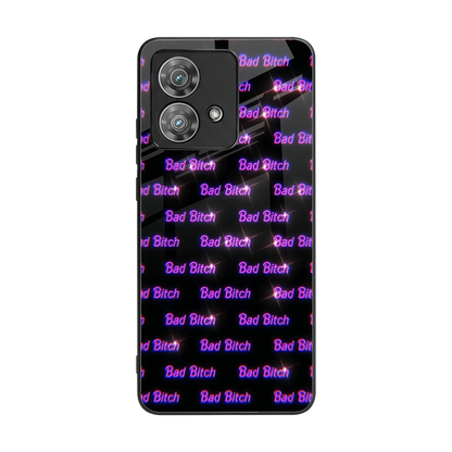 Bad Bitch back phone cover | glass case for motorola edge 40 neo 5g
