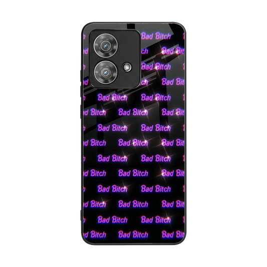 Bad Bitch back phone cover | glass case for motorola edge 40 neo 5g