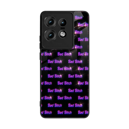 Bad Bitch back phone cover | glass case for motorola edge 50 pro