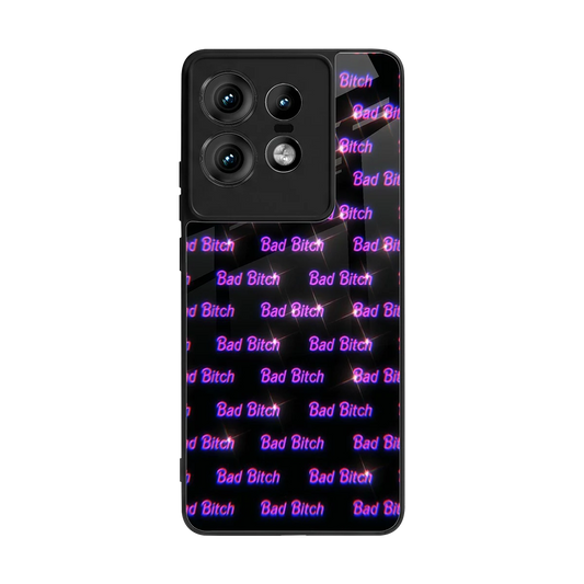 Bad Bitch back phone cover | glass case for motorola edge 50 pro