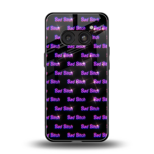 Bad Bitch back phone cover | glass case for nothing phone 2a plus