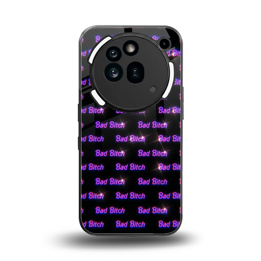 Bad Bitch back phone cover | glass case for nothing phone 3a pro