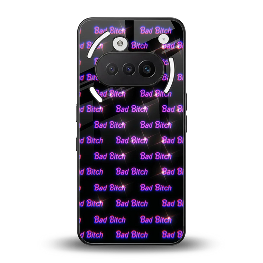 Bad Bitch back phone cover | glass case for nothing phone 3a
