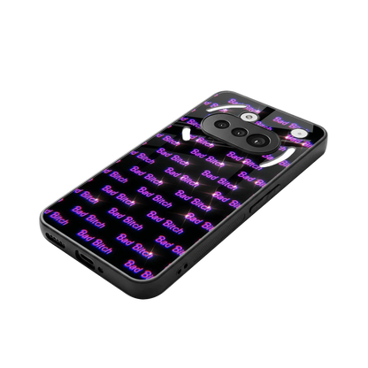 Bad Bitch stylish phone case for nothing phone 3a | glossy glass and slim fit