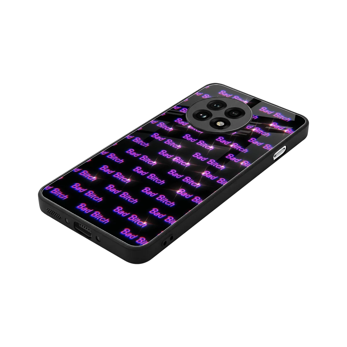 Bad Bitch stylish phone case for oneplus 13r | glossy glass and slim fit