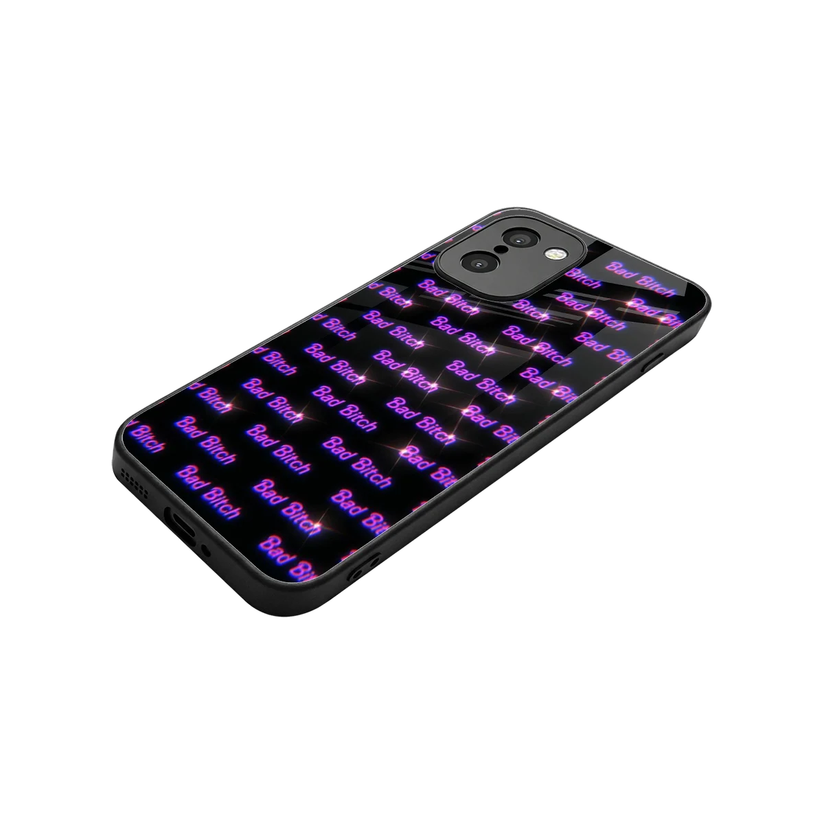 Bad Bitch stylish phone case for oneplus 15r | glossy glass and slim fit