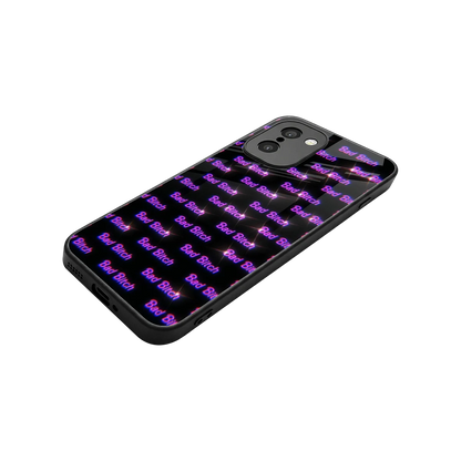 Bad Bitch stylish phone case for oneplus 15r | glossy glass and slim fit