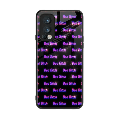 Bad Bitch back phone cover | glass case for oneplus nord 2