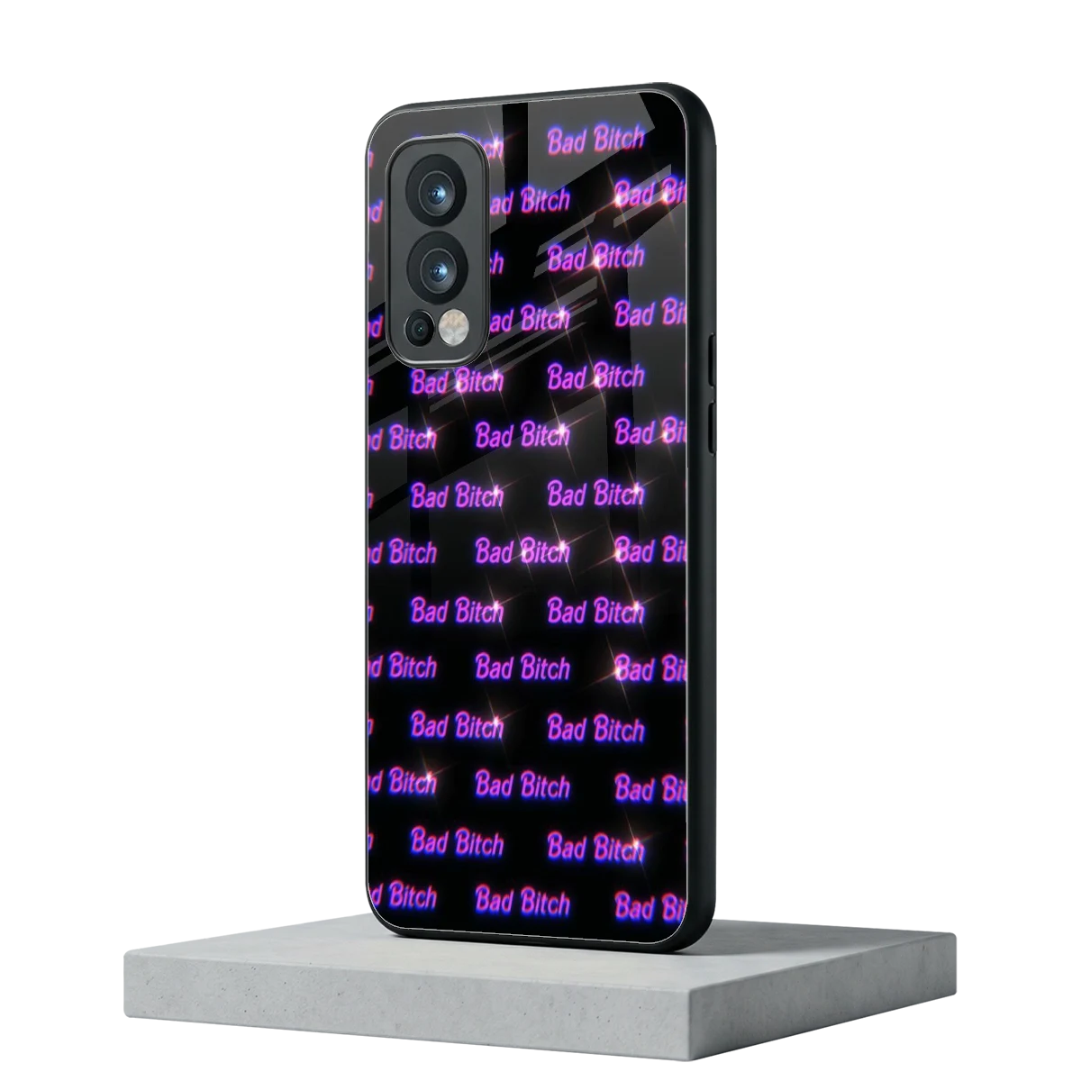Bad Bitch oneplus nord 2 mobile cover | shockproof glass phone case