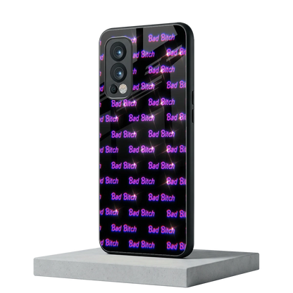 Bad Bitch oneplus nord 2 mobile cover | shockproof glass phone case