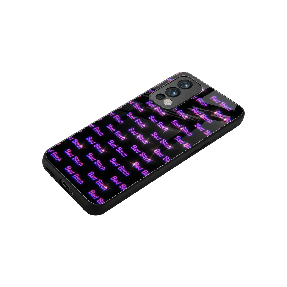 Bad Bitch stylish phone case for oneplus nord 2 | glossy glass and slim fit